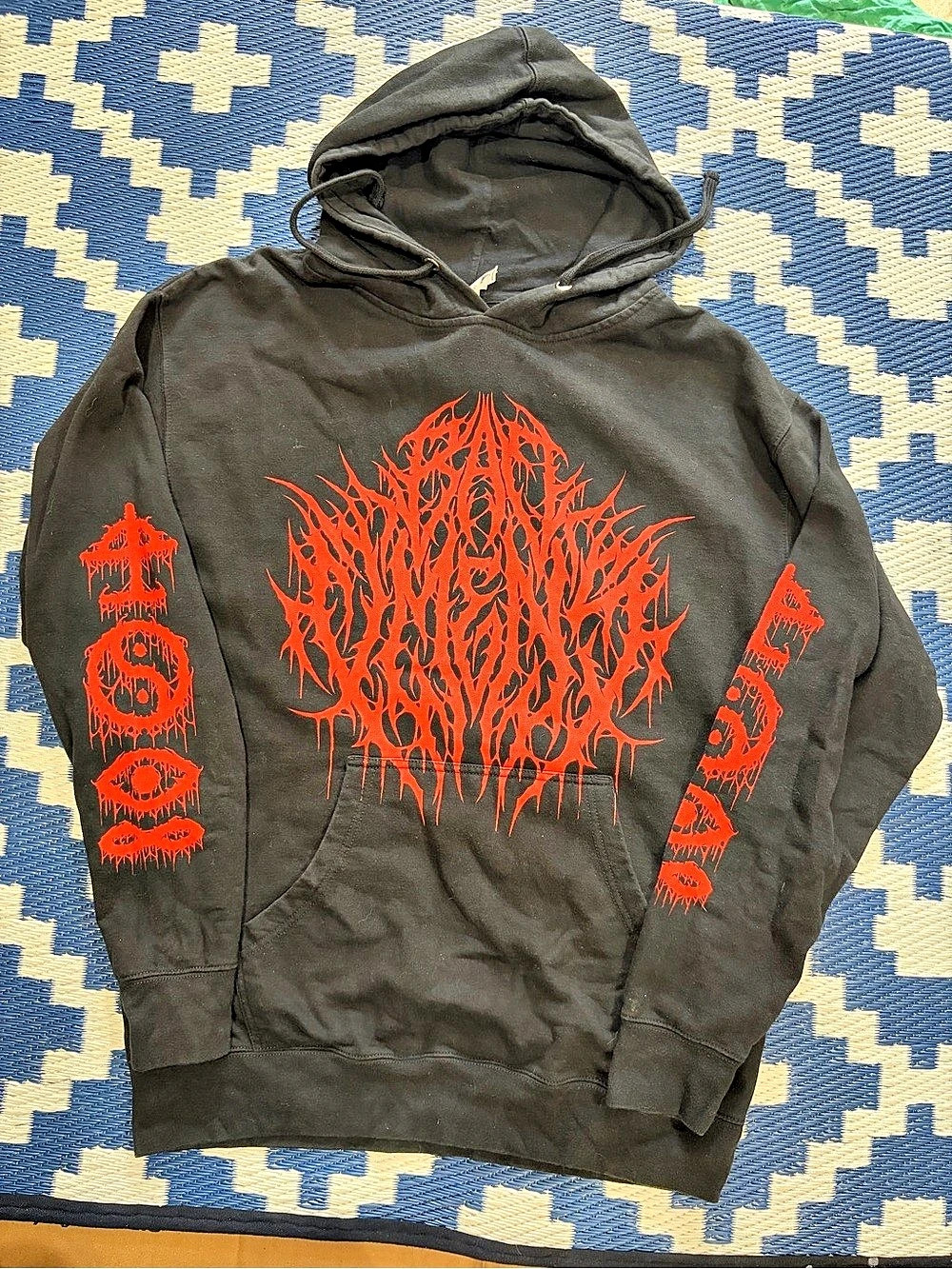 Bad Omens Black Metal Band Black Hoodie Size L